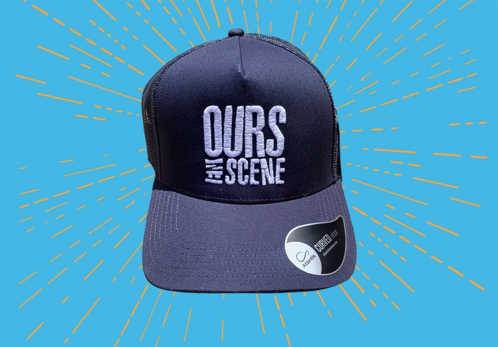 Casquette ours en scene bleue marine