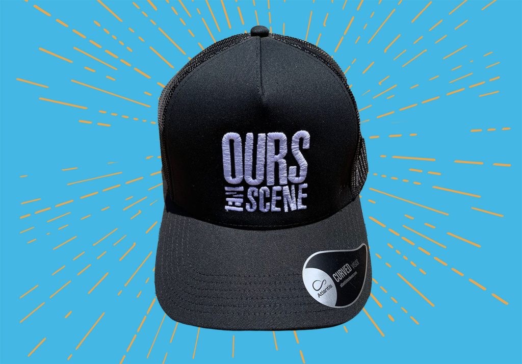 Casquette ours en scene noire